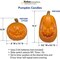 Innovations HW1030 15-Inch LED Lighted Pumpkin – Battery-Operated Jack-O-Lantern with 8-Hour Timer, Indoor & Outdoor Halloween & Thanksgiving Decoration